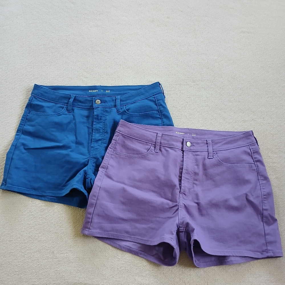 old navy ♡ 2 wow o.g high rise shorts 14 whimsigoth grunge fairy pastel dreamy